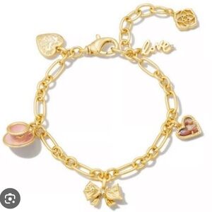 EUC Kendra Scott x Love Shack Fancy Charm Bracelet